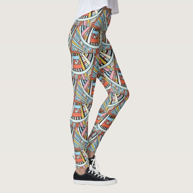 Abstract Geometric Pattern leggings (Right)