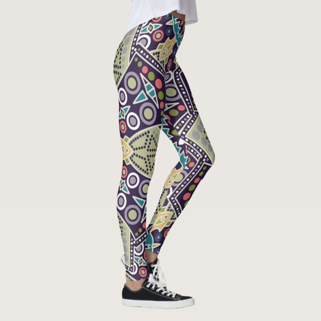 Abstract Geometric Pattern leggings (Right)