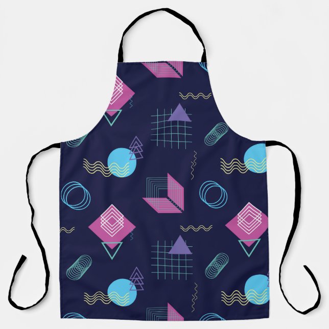 Abstract geometric pattern, line shapes. apron (Front)