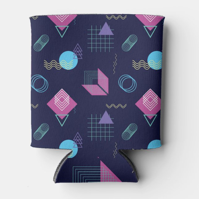 Abstract geometric pattern, line shapes. can cooler (Front)