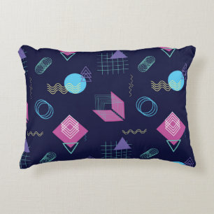Abstract geometric pattern, line shapes. decorative cushion
