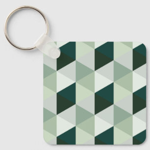 Abstract Geometric Pattern - No. 01 Key Ring