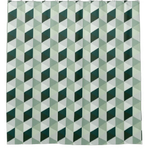 Abstract Geometric Pattern - No. 01 Shower Curtain