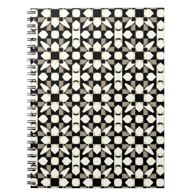 Abstract Geometric Pattern Notebook (Front)