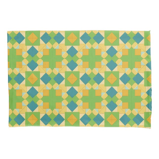 Abstract Geometric Pattern Pillowcase (Front)