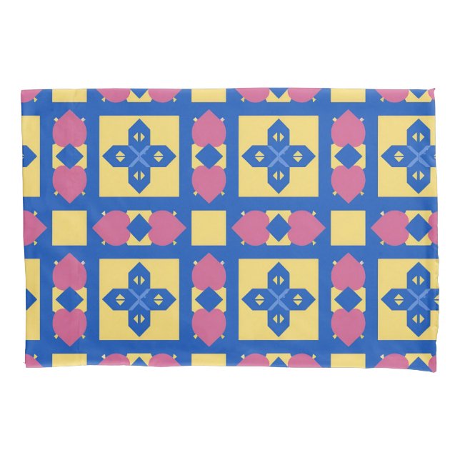 Abstract Geometric Pattern Pillowcase (Front)