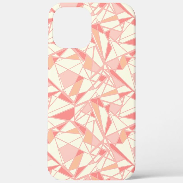 Abstract geometric pattern pink beige Case-Mate iPhone case (Back)