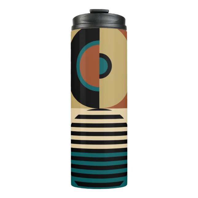 Abstract geometric pattern. Seamless memphis style Thermal Tumbler (Front)