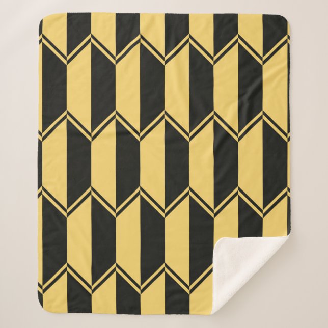 Abstract geometric pattern  sherpa blanket (Front)