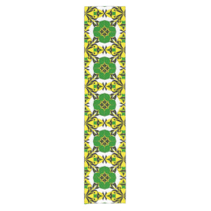 Abstract Geometric Pattern Short Table Runner
