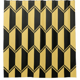 Abstract geometric pattern shower curtain