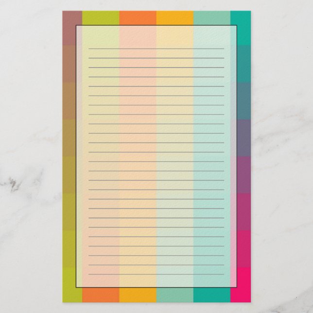Abstract geometric pattern stationery (Front)