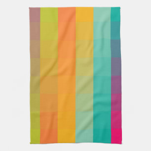 Abstract geometric pattern tea towel