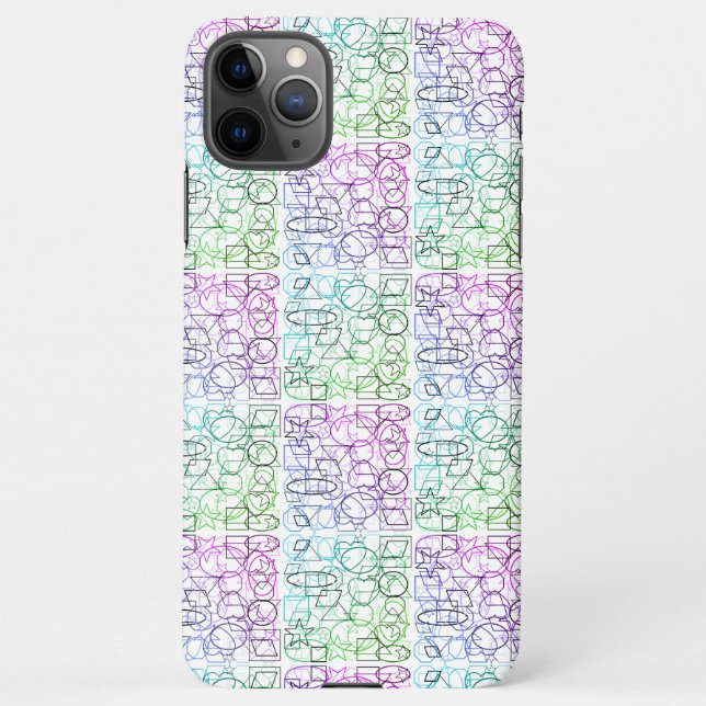 Abstract Geometric Pattern | Tiled and Filtered | iPhone Case (Back)