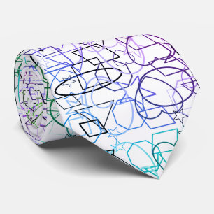 Abstract Geometric Pattern   Tiled and Filtered   Tie