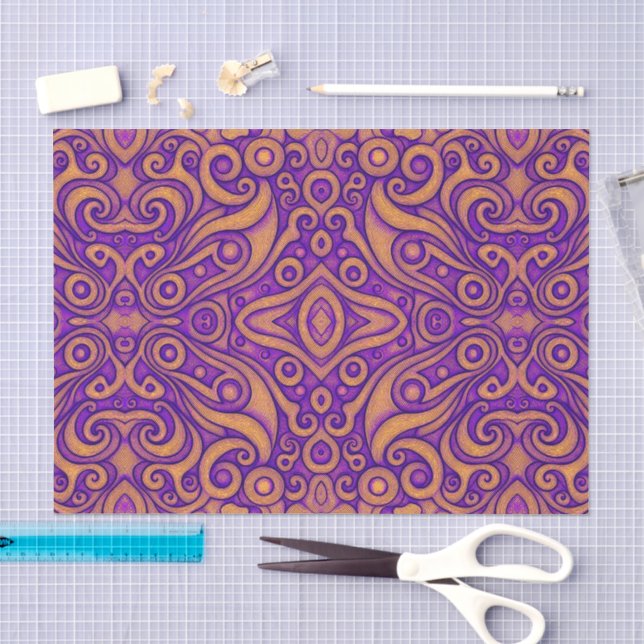 Abstract Geometric Pattern, Tissue Paper (Craft)