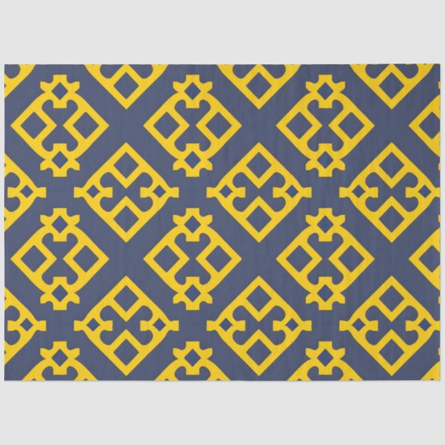 Abstract Geometric Pattern Tissue Paper (Front)