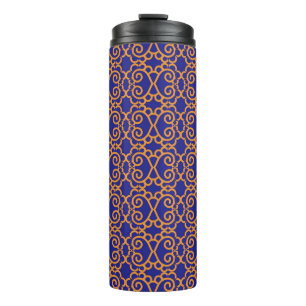 Abstract Geometric pattern vintage background. Tre Thermal Tumbler