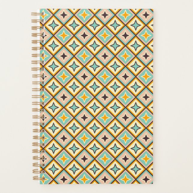 Abstract geometric pattern with diamond shapes planner (Front)