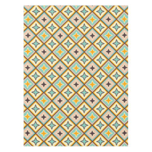 Abstract geometric pattern with diamond shapes tablecloth