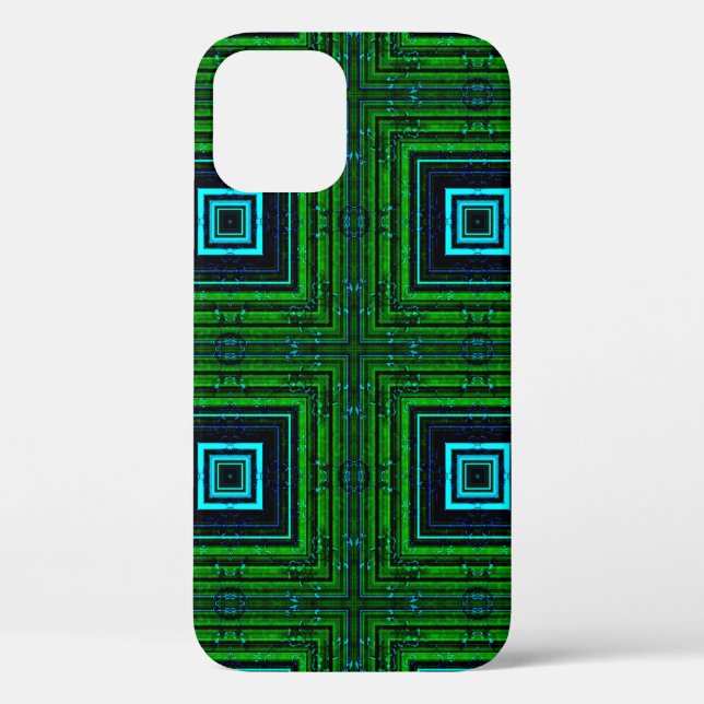 Abstract geometric pattern with kaleidoscope abstr Case-Mate iPhone case (Back)