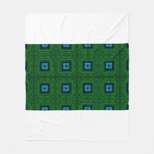 Abstract geometric pattern with kaleidoscope abstr fleece blanket