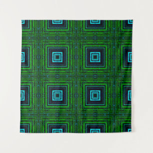 Abstract geometric pattern with kaleidoscope abstr tapestry
