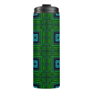 Abstract geometric pattern with kaleidoscope abstr thermal tumbler