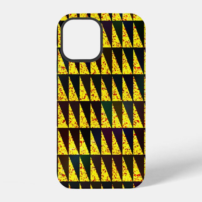 Abstract geometric pattern with triangles iPhone case (Back)