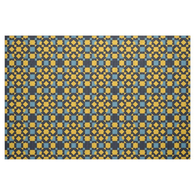 Abstract Geometric Pattern with Vibrant Colours Fabric (Fat Quarter)