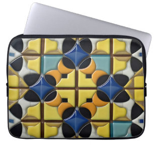 Abstract Geometric Pattern with Vibrant Colours Laptop Sleeve