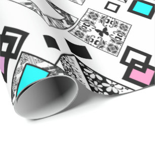 Abstract geometric pattern wrapping paper
