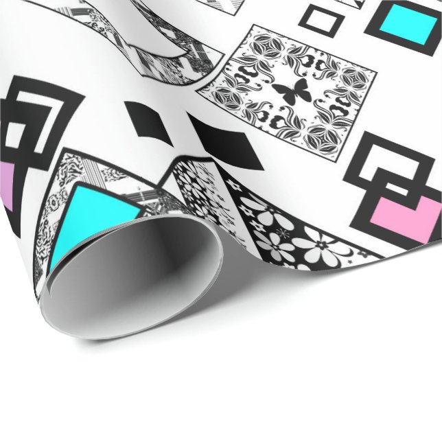 Abstract geometric pattern wrapping paper (Roll Corner)