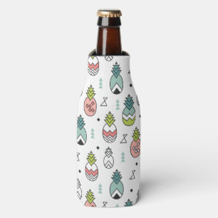 Abstract Geometric Pineapple Seamless Pattern Bottle Cooler