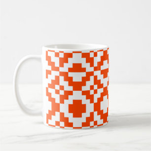 Abstract geometric pixelated seamless pattern. Mos Coffee Mug