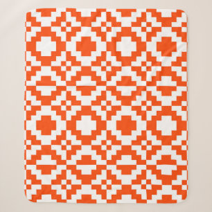 Abstract geometric pixelated seamless pattern. Mos Sherpa Blanket