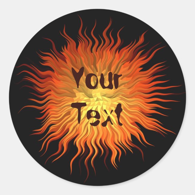 abstract geometric poligonal texture classic round sticker (Front)