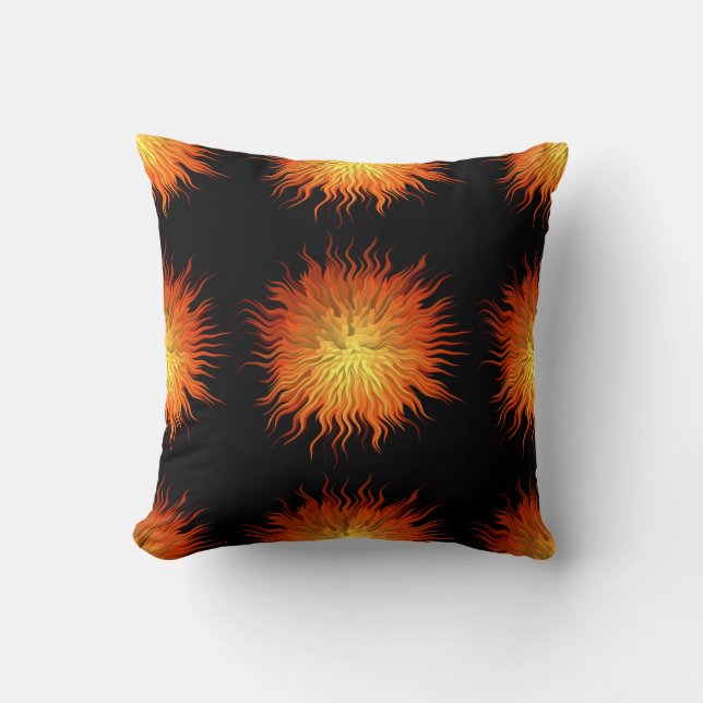 abstract geometric poligonal texture cushion (Front)