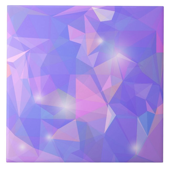 Abstract Geometric Polygon Ceramic Tile (Front)