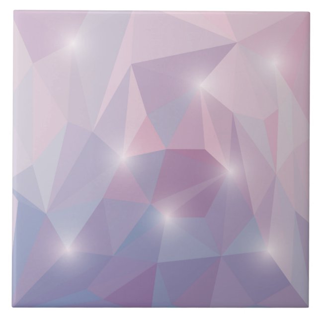 Abstract Geometric Polygon Ceramic Tile (Front)