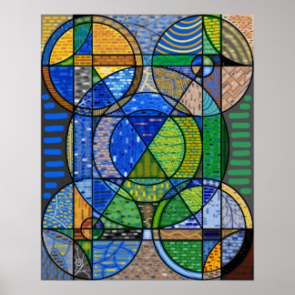 Abstract Geometric Poster