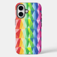Abstract Geometric Rainbow Prism Shapes Pattern