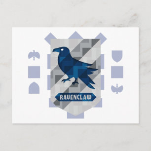 Abstract Geometric RAVENCLAW™ Crest Invitation Postcard