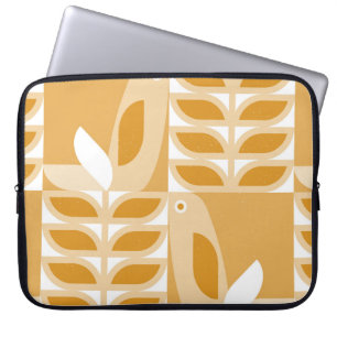 Abstract geometric retro seamless pattern laptop sleeve