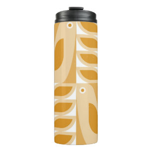 Abstract geometric retro seamless pattern thermal tumbler