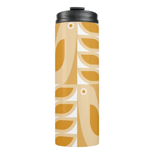 Abstract geometric retro seamless pattern thermal tumbler (Front)