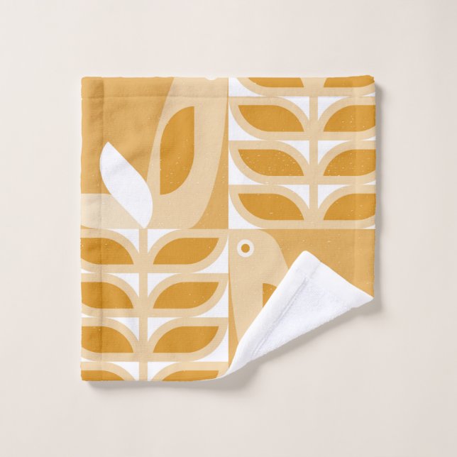 Abstract geometric retro seamless pattern wash cloth (Wash Cloth)