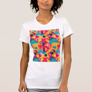 Abstract Geometric Retro Shapes T-Shirt
