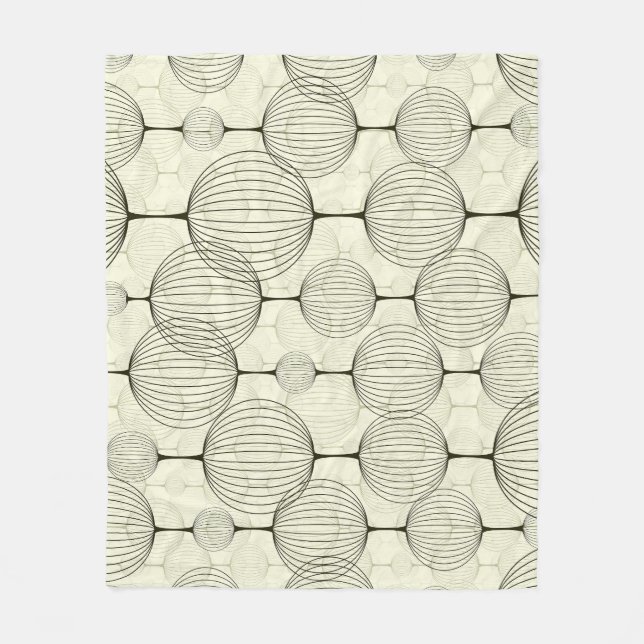 Abstract geometric, seamless background pattern. fleece blanket (Front)