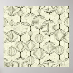 Abstract geometric, seamless background pattern. poster